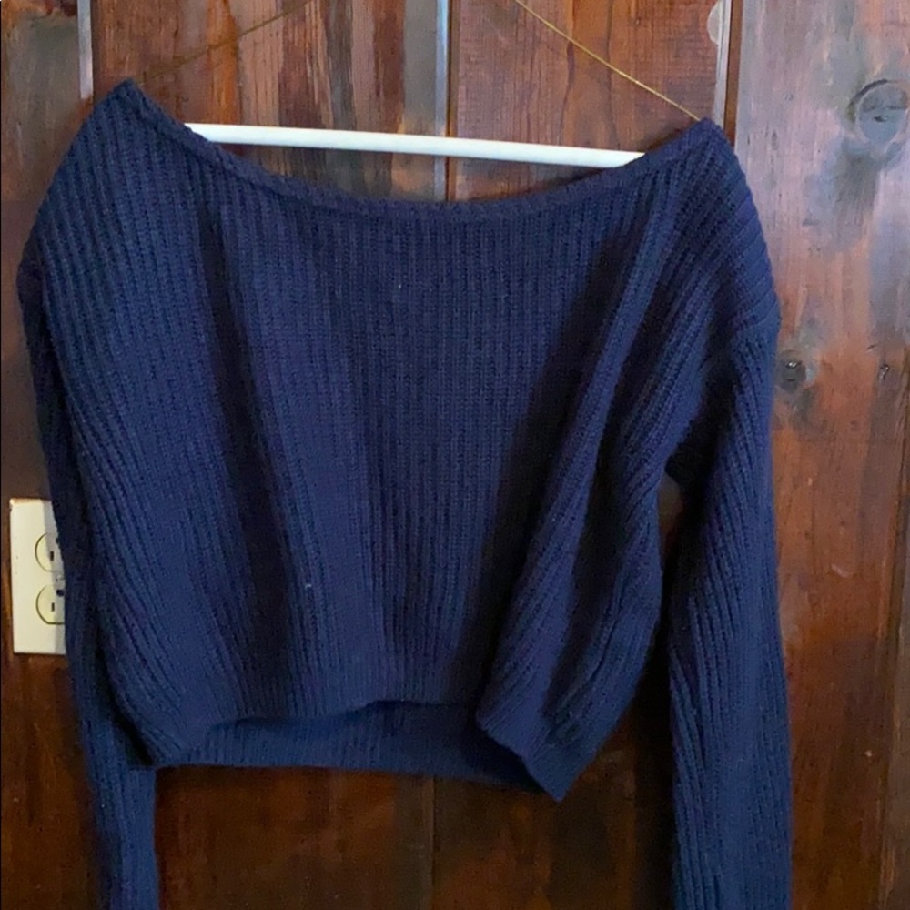 blue boohoo sweater